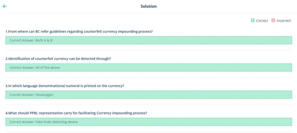 BC Training April Counterfeit & Do's Don'ts Exam Question and Correct Answer