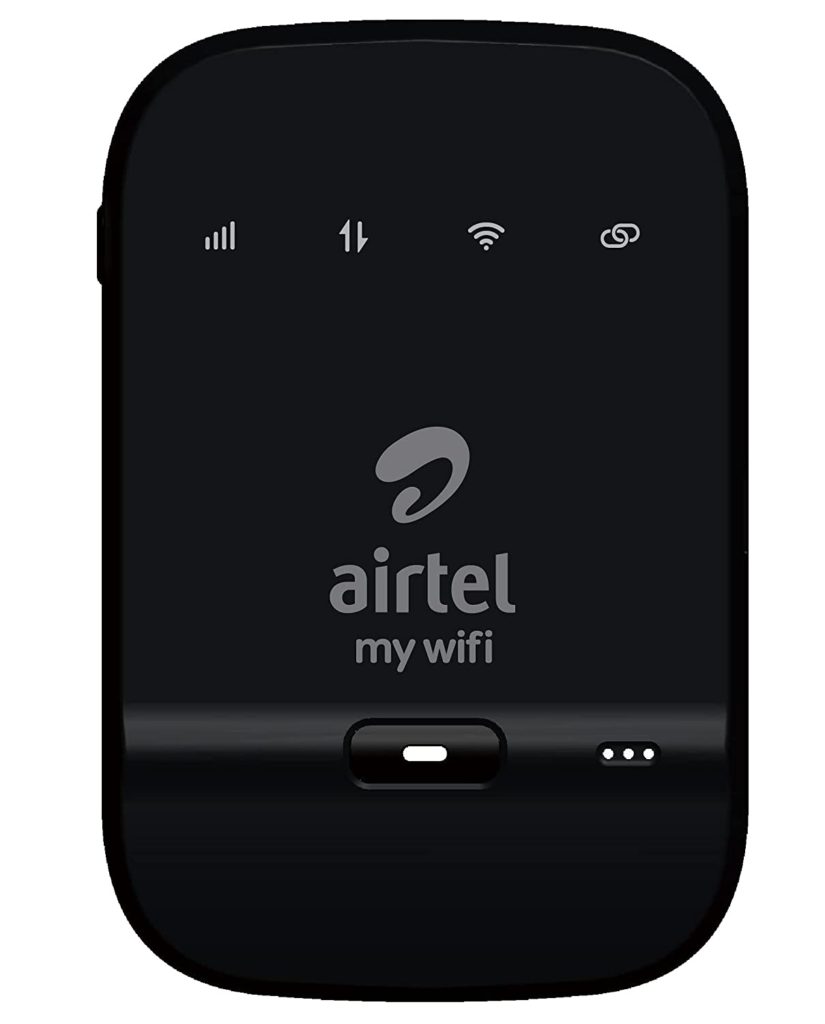 Airtel AMF-311WW Data Card (Black), 4g Hotspot Support with 2300 Mah Battery