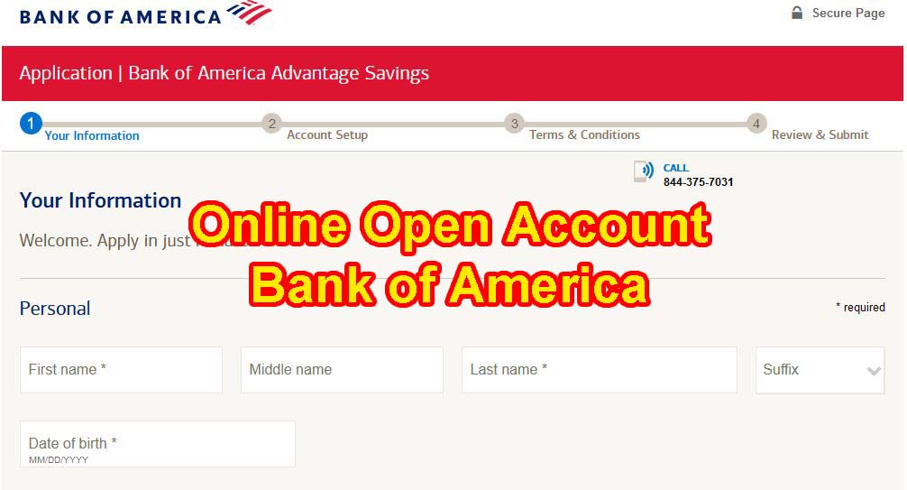 Bank of America Offer Code $100 | Open Bank Account Online Bank of America